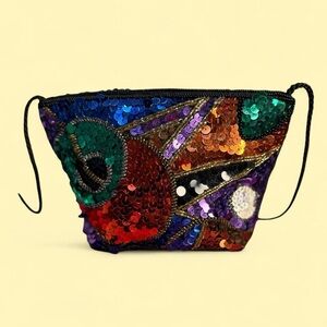 Multicolor Sequin Women's Bag